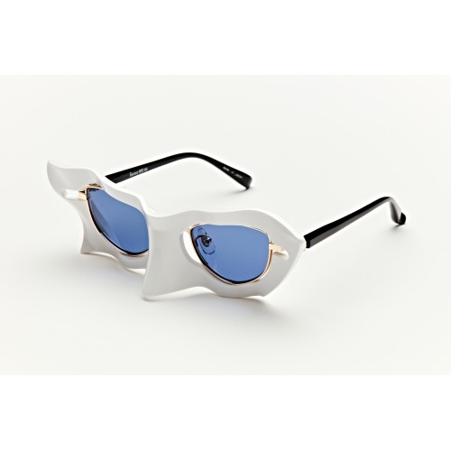 Fantazyjne okulary unisex FA-1080 Białe