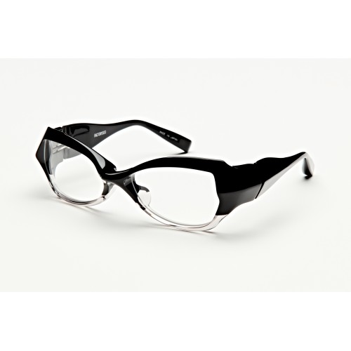 Okulary damskie FA-441 Przezroczysty Czarny/Biały
